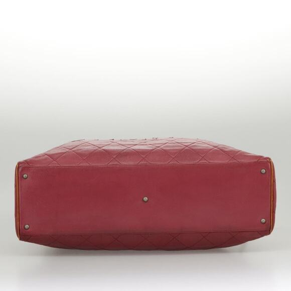 CHANEL Matelasse Boston Bag Caviar Skin Red CC - Picture 5 of 16